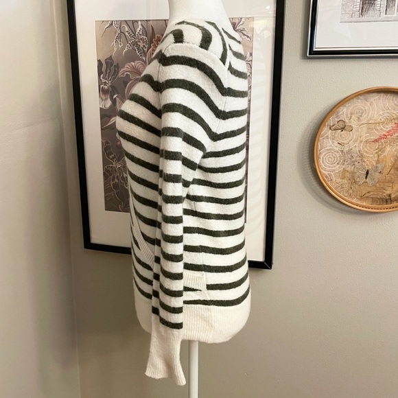 Madewell Wrap-Front Sweater in Elthorne Stripe - Picture 7 of 13
